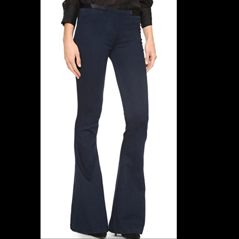 NWOT Just Black Stretch Pull On Flare Denim